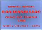 Danh Sách BHG Giáo Xứ Thánh Tâm Khóa XII (2021 – 2025)